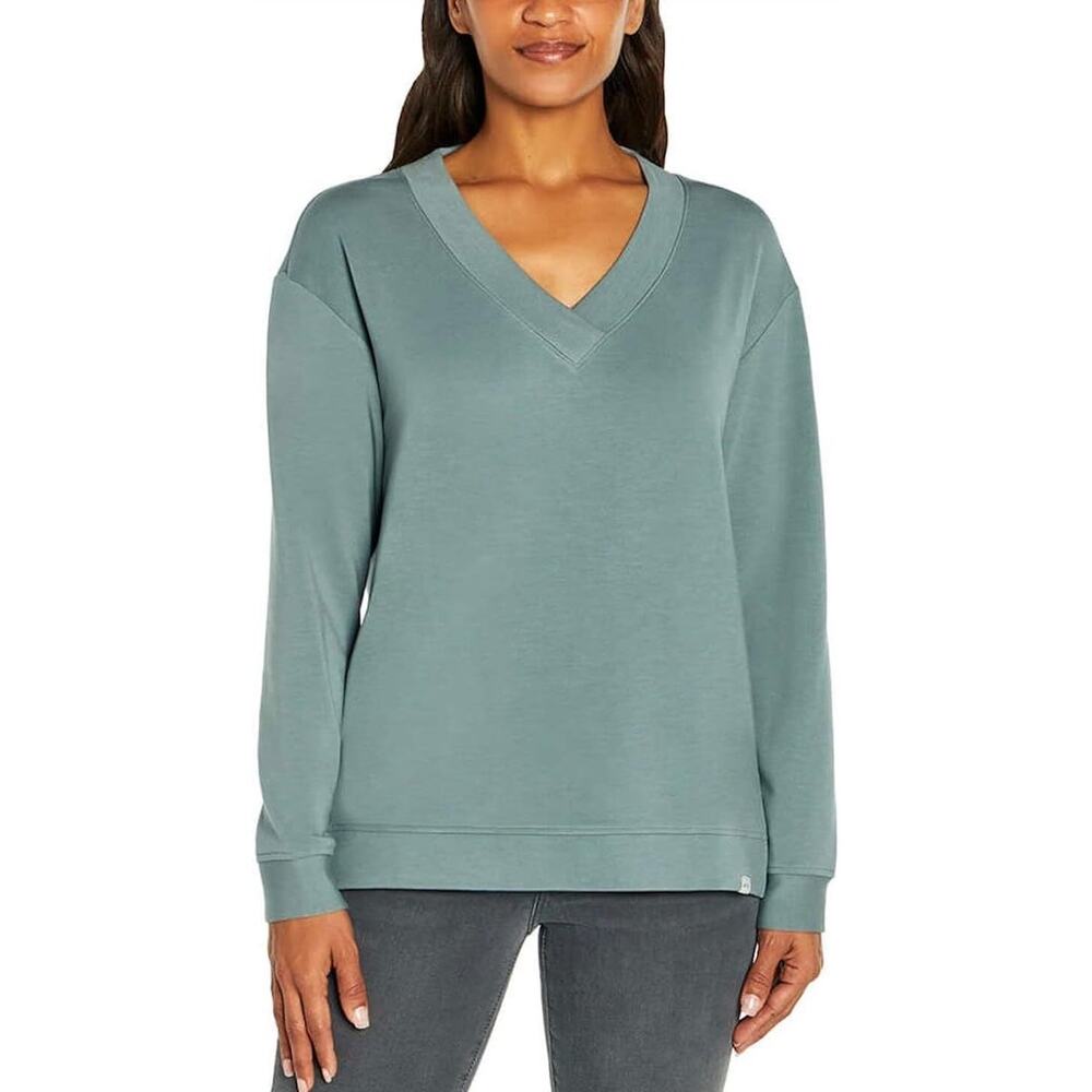 Orvis Womens V-Neck Dropped Shoulders Sweatshirt Excellent Condition.